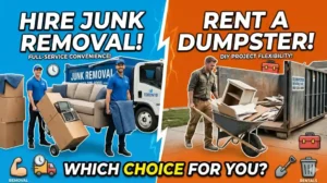 Junk Removal vs Dumpster Rental
