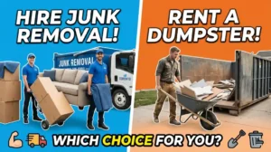 Junk Removal vs Dumpster Rental