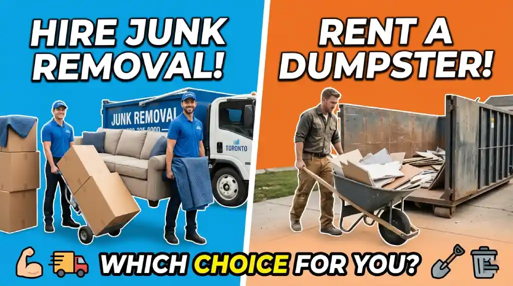Junk Removal vs Dumpster Rental